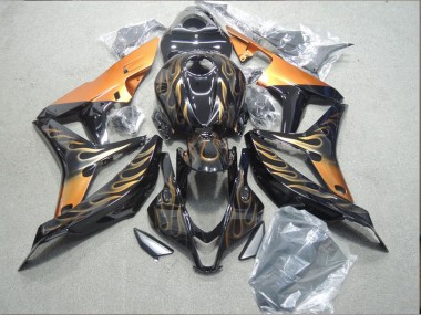 Negro Oro Llama Carenado Honda CBR 1000 RR 2004-2005