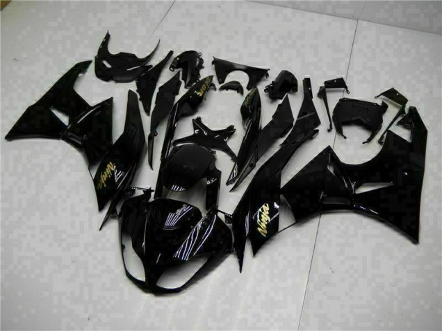Negro Oro Ninja Carenado Kawasaki ZX6R 2009-2012 Negro Oro Ninja Carenado Kawasaki ZX6R 2009-2012