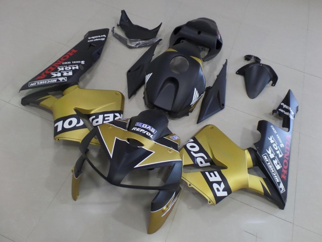 Negro Oro Repsol Carenado Honda CBR 600 RR 2005-2006 Negro Oro Repsol Carenado Honda CBR 600 RR 2005-2006