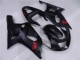 Negro Plástica Suzuki GSXR 600 / 750 K1 K2 K3 2001-2003