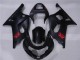 Negro Plástica Suzuki GSXR 600 / 750 K1 K2 K3 2001-2003