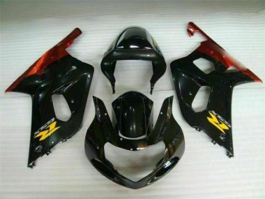Negro Plástico Suzuki GSXR 600 / 750 K1 K2 K3 2001-2003