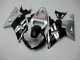 Negro Plata Carenado & Plástico Suzuki GSXR 600 / 750 K1 K2 K3 2001-2003