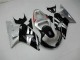 Negro Plata Carenado & Plástico Suzuki GSXR 600 / 750 K1 K2 K3 2001-2003