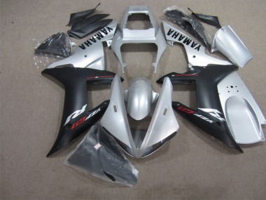 Negro Plata Kit Completo Carenado Yamaha R1 2002-2003