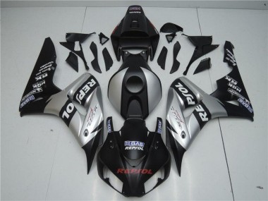 Negro Plata Repsol ABS Kits Carenado Honda CBR 1000 RR 2004-2005