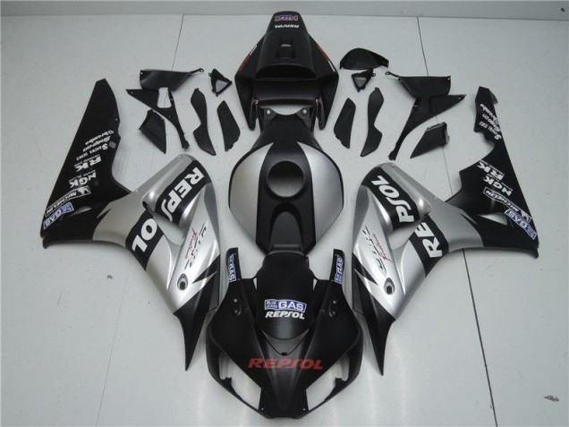 Negro Plata Repsol ABS Kits Carenado Honda CBR 1000 RR 2004-2005