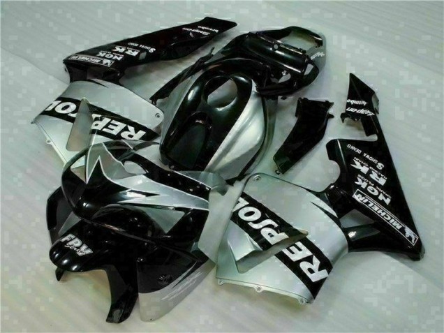 Negro Plata Repsol Carenado Honda CBR 600 RR 2005-2006 Negro Plata Repsol Carenado Honda CBR 600 RR 2005-2006