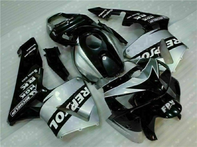 Negro Plata Repsol Carenado Honda CBR 600 RR 2005-2006 Negro Plata Repsol Carenado Honda CBR 600 RR 2005-2006