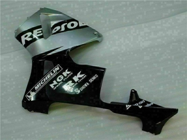 Negro Plata Repsol Carenado Honda CBR 600 RR 2005-2006 Negro Plata Repsol Carenado Honda CBR 600 RR 2005-2006