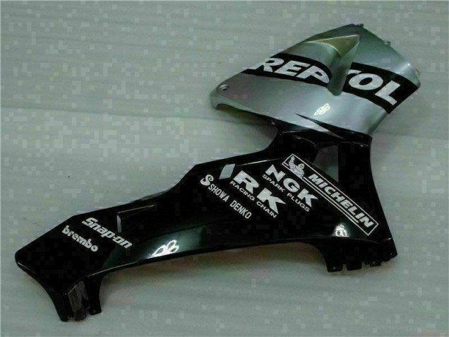 Negro Plata Repsol Carenado Honda CBR 600 RR 2005-2006 Negro Plata Repsol Carenado Honda CBR 600 RR 2005-2006