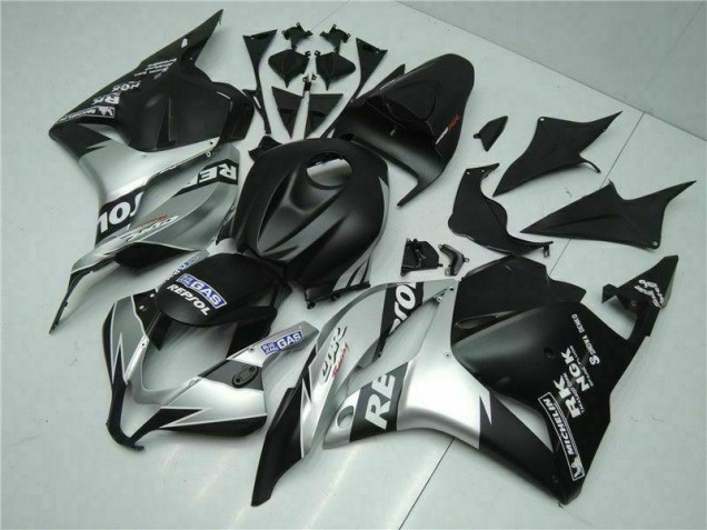 Negro Plata Repsol Carenado Honda CBR 600 RR 2009-2012 Negro Plata Repsol Carenado Honda CBR 600 RR 2009-2012