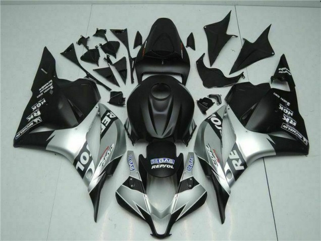 Negro Plata Repsol Carenado Honda CBR 600 RR 2009-2012 Negro Plata Repsol Carenado Honda CBR 600 RR 2009-2012