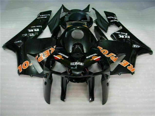 Negro Repsol Kits Completo Carenado ABS Honda CBR 600 RR 2005-2006