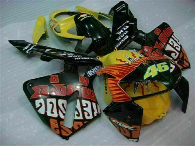 Negro Rojo Amarillo 46 Carenado Honda CBR 600 RR 2005-2006