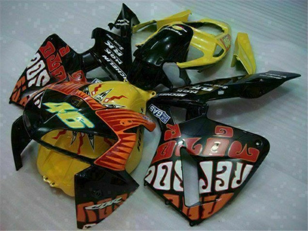 Negro Rojo Amarillo 46 Carenado Honda CBR 600 RR 2005-2006