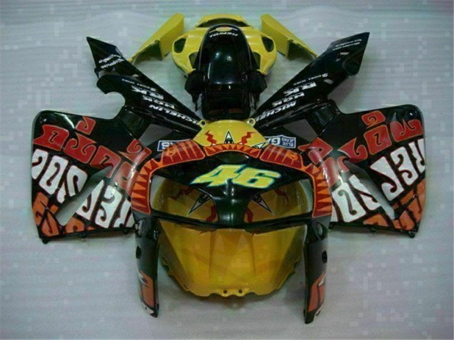 Negro Rojo Amarillo 46 Carenado Honda CBR 600 RR 2005-2006