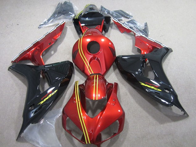 Negro Rojo Amarillo Inyección Kit Carenado Honda CBR 1000 RR 2006-2007 Negro Rojo Amarillo Inyección Kit Carenado Honda CBR 1000 RR 2006-2007