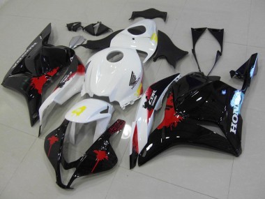 Negro Rojo Blanco Plástico Honda CBR 600 RR 2009-2012