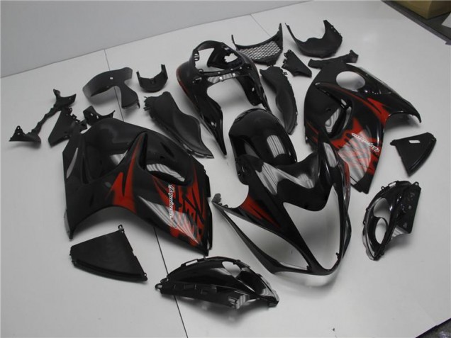 Negro Rojo Carenado Suzuki GSXR 1300 Hayabusa 2008-2019 Negro Rojo Carenado Suzuki GSXR 1300 Hayabusa 2008-2019