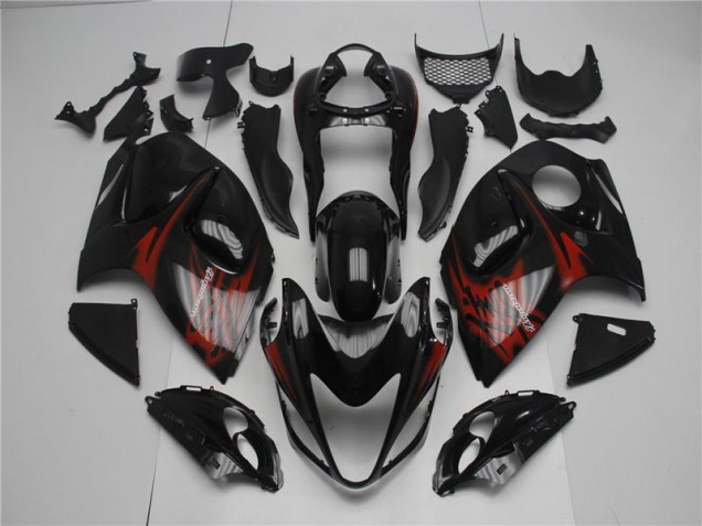 Negro Rojo Carenado Suzuki GSXR 1300 Hayabusa 2008-2019 Negro Rojo Carenado Suzuki GSXR 1300 Hayabusa 2008-2019