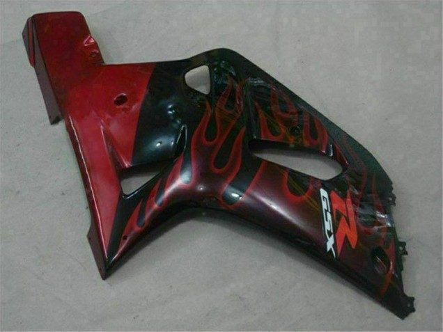 Negro Rojo Carenado Suzuki GSXR 600 / 750 K1 K2 K3 2001-2003 Negro Rojo Carenado Suzuki GSXR 600 / 750 K1 K2 K3 2001-2003