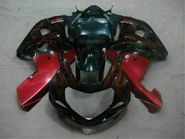 Negro Rojo Carenado Suzuki GSXR 600 / 750 K1 K2 K3 2001-2003