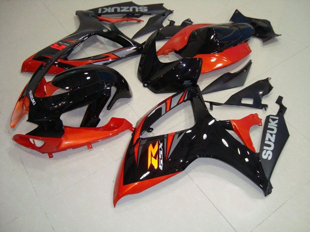 Negro Rojo Carrocería Suzuki GSXR 750 K6 2006-2007 Negro Rojo Carrocería Suzuki GSXR 750 K6 2006-2007