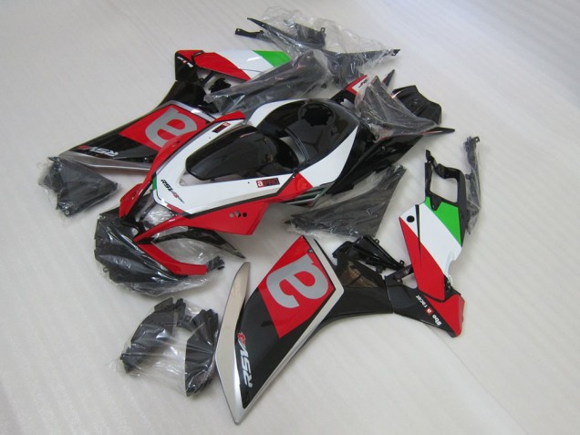 Negro Rojo Kit Completo Carenado Aprilia RSV4 2009-2015