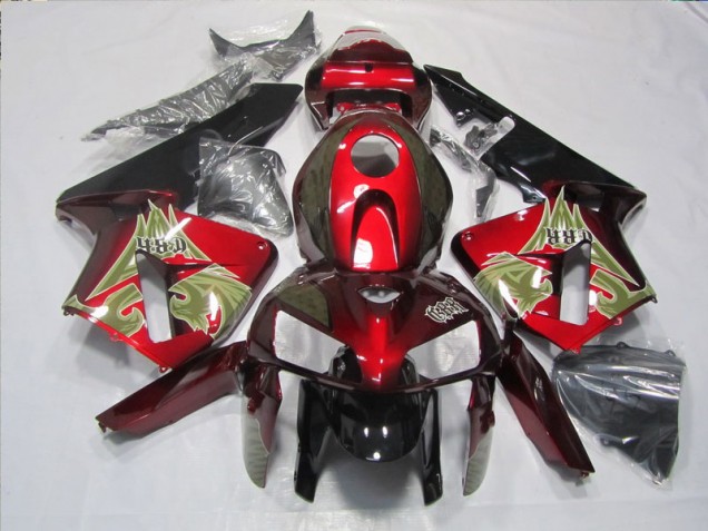 Negro Rojo Kits Carenado Honda CBR 600 RR 2005-2006