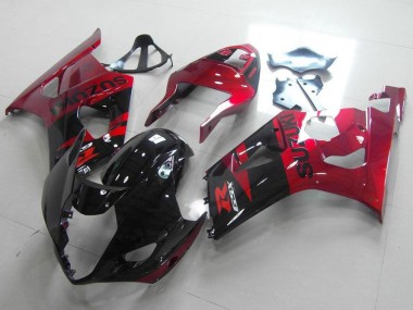 Negro Rojo Kits Carenado Suzuki GSXR 1000 K3 2003-2004