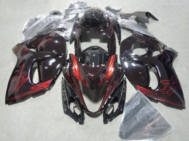 Negro Rojo Kits Carenado Suzuki GSXR 1300 Hayabusa 2008-2019 Negro Rojo Kits Carenado Suzuki GSXR 1300 Hayabusa 2008-2019