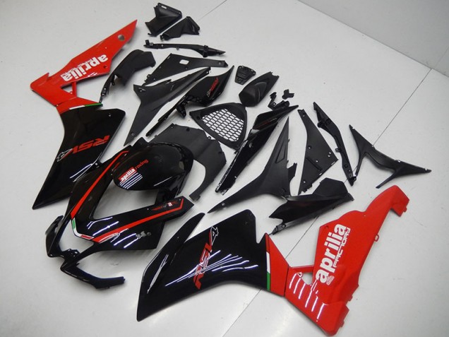 Negro Rojo Kits Completo Carenado ABS Aprilia RSV4 2009-2015 Negro Rojo Kits Completo Carenado ABS Aprilia RSV4 2009-2015