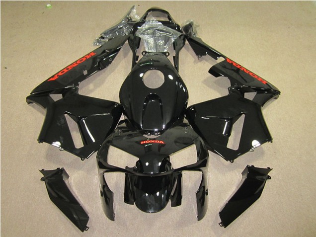Negro Rojo Kits Completo Carenado Honda CBR 600 RR 2005-2006