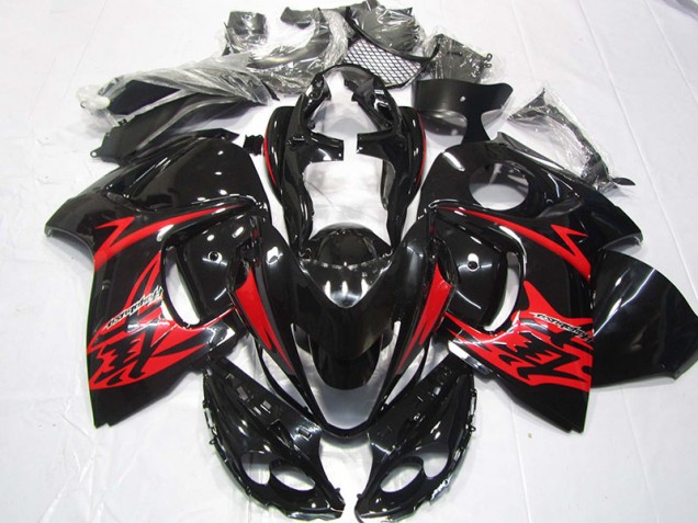 Negro Rojo Kits Completo Carenado Suzuki GSXR 1300 Hayabusa 2008-2019 Negro Rojo Kits Completo Carenado Suzuki GSXR 1300 Hayabusa 2008-2019