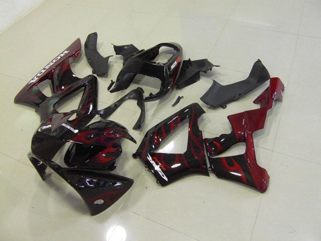 Negro Rojo Llama Carenado Honda CBR 900 RR 929 2000-2001 Negro Rojo Llama Carenado Honda CBR 900 RR 929 2000-2001