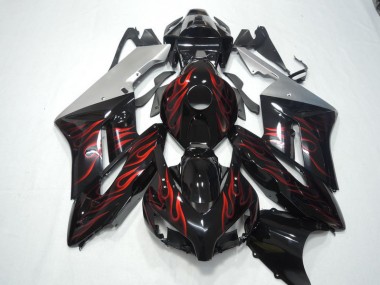 Negro Rojo Llama Kit Carenado Honda CBR 1000 RR 2004-2005