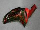 Negro Rojo Llama Kit Carenado Kawasaki ZX6R 2007-2008 Negro Rojo Llama Kit Carenado Kawasaki ZX6R 2007-2008