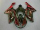Negro Rojo Llama Kit Carenado Kawasaki ZX6R 2007-2008 Negro Rojo Llama Kit Carenado Kawasaki ZX6R 2007-2008