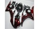 Negro Rojo Llama Plástico Yamaha R6 2003-2005