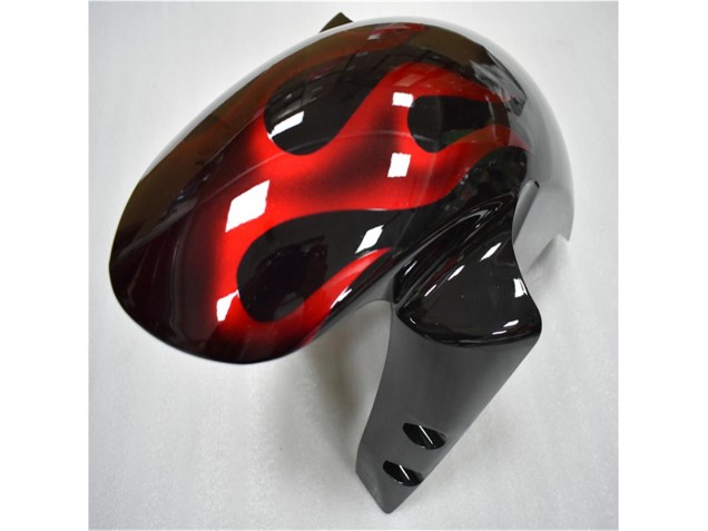 Negro Rojo Llama Plástico Yamaha R6 2003-2005