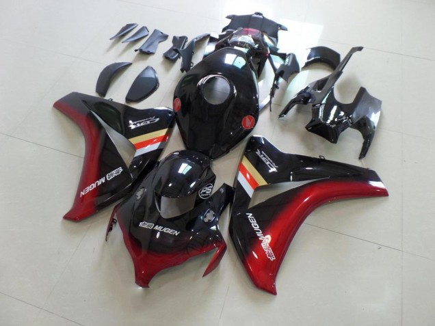 Negro Rojo Mugen ABS Plástico Honda CBR 1000 RR 2008-2011 Negro Rojo Mugen ABS Plástico Honda CBR 1000 RR 2008-2011