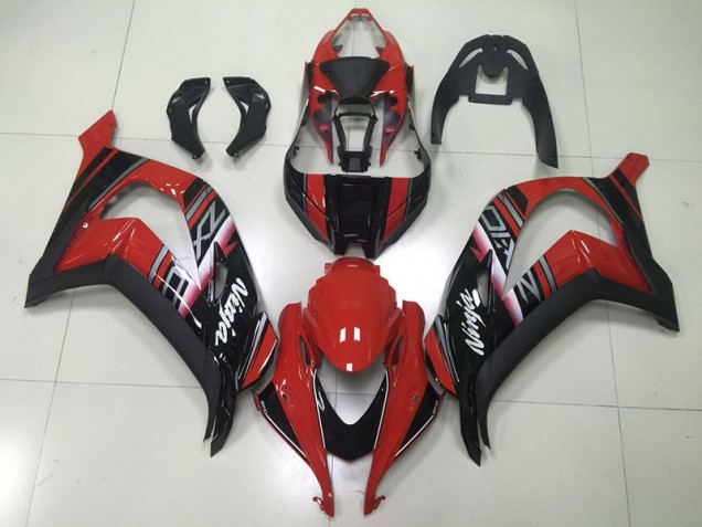 Negro Rojo Ninja Carenado Kawasaki ZX10R 2016-2019