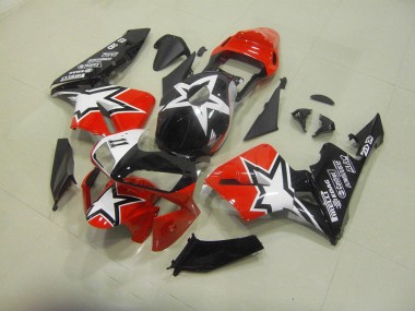 Negro Rojo Plástico Honda CBR 600 RR 2003-2004