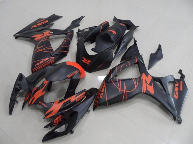 Negro Rojo Plástico Suzuki GSXR 750 K6 2006-2007 Negro Rojo Plástico Suzuki GSXR 750 K6 2006-2007