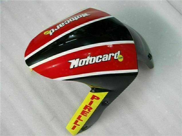Negro Rojo Verdecard Carenado Kawasaki ZX6R 2009-2012 Negro Rojo Verdecard Carenado Kawasaki ZX6R 2009-2012