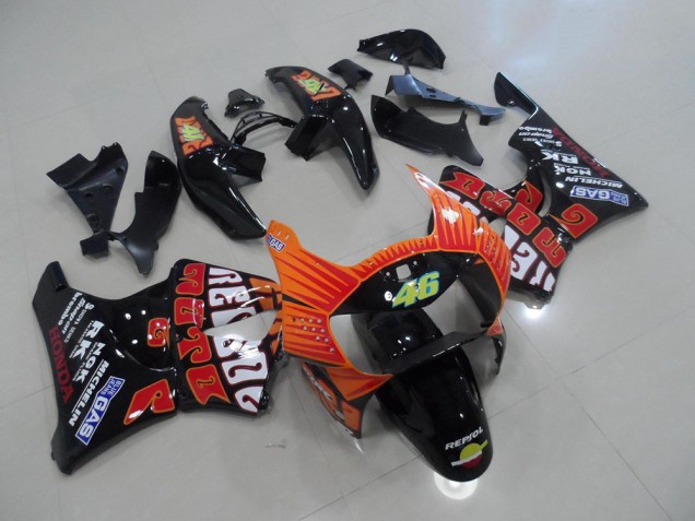 Negro Rossi Carenado Honda CBR 900 RR 919 1998-1999 Negro Rossi Carenado Honda CBR 900 RR 919 1998-1999