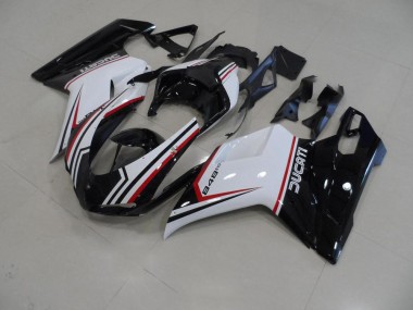 Negro Tricolor Carenado Ducati 848 1098 1198 2007-2014