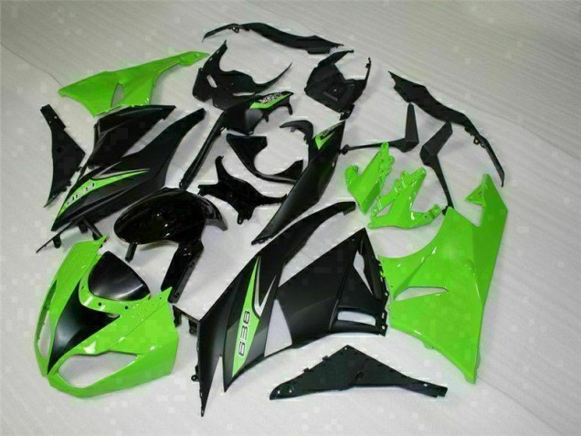 Negro Verde 636 Carenado Kawasaki ZX6R 2009-2012 Negro Verde 636 Carenado Kawasaki ZX6R 2009-2012