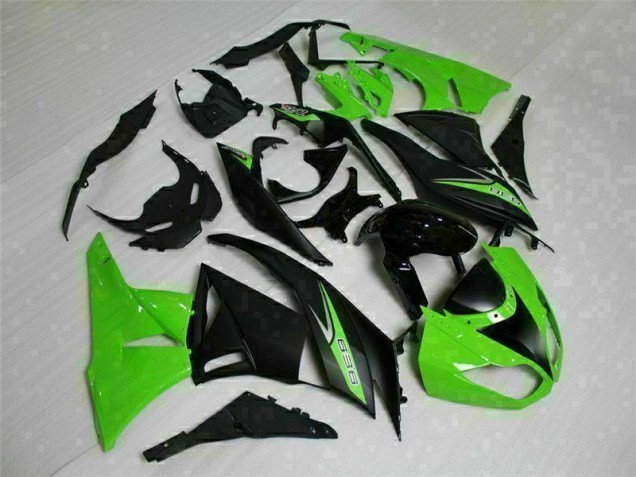 Negro Verde 636 Carenado Kawasaki ZX6R 2009-2012 Negro Verde 636 Carenado Kawasaki ZX6R 2009-2012